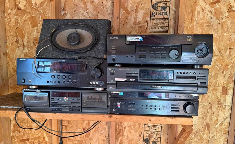 Different home theater/audio devices vintage