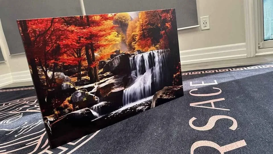 Wall art Waterfall, museum grade wrapped canvas picture image indicator(4)