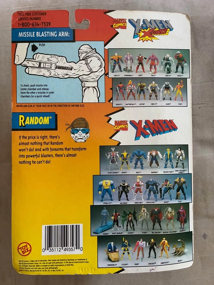 1994 Toy Biz Marvel Comics X-Men Random Action Figure - photo 2