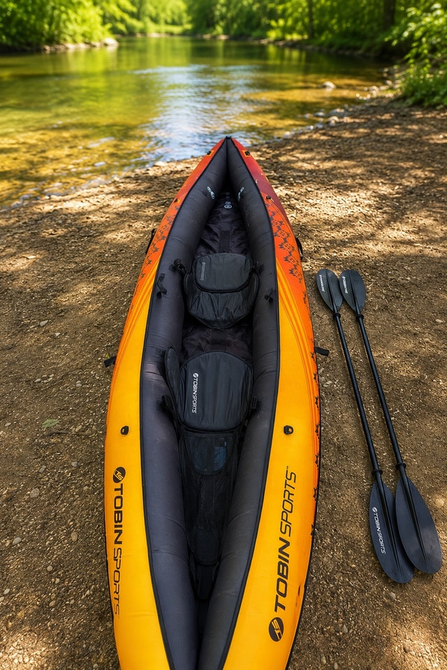 Tobin Sports WaveBreak Inflatable Kayak – Sunset Color