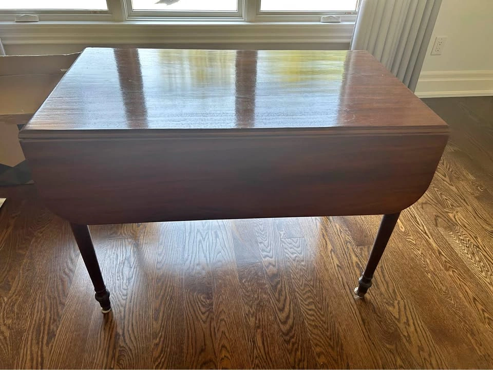 Vintage Wood Drop Leaf Table