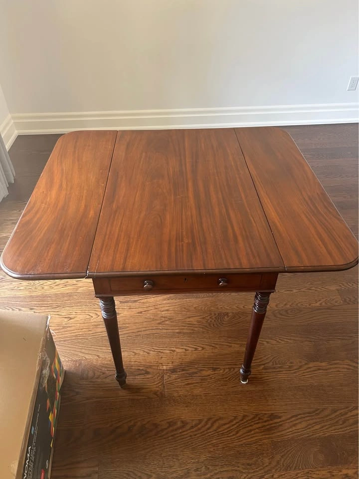 Vintage Wood Drop Leaf Table - photo 2