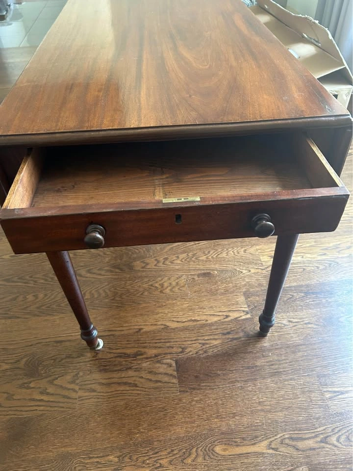 Vintage Wood Drop Leaf Table - photo 3