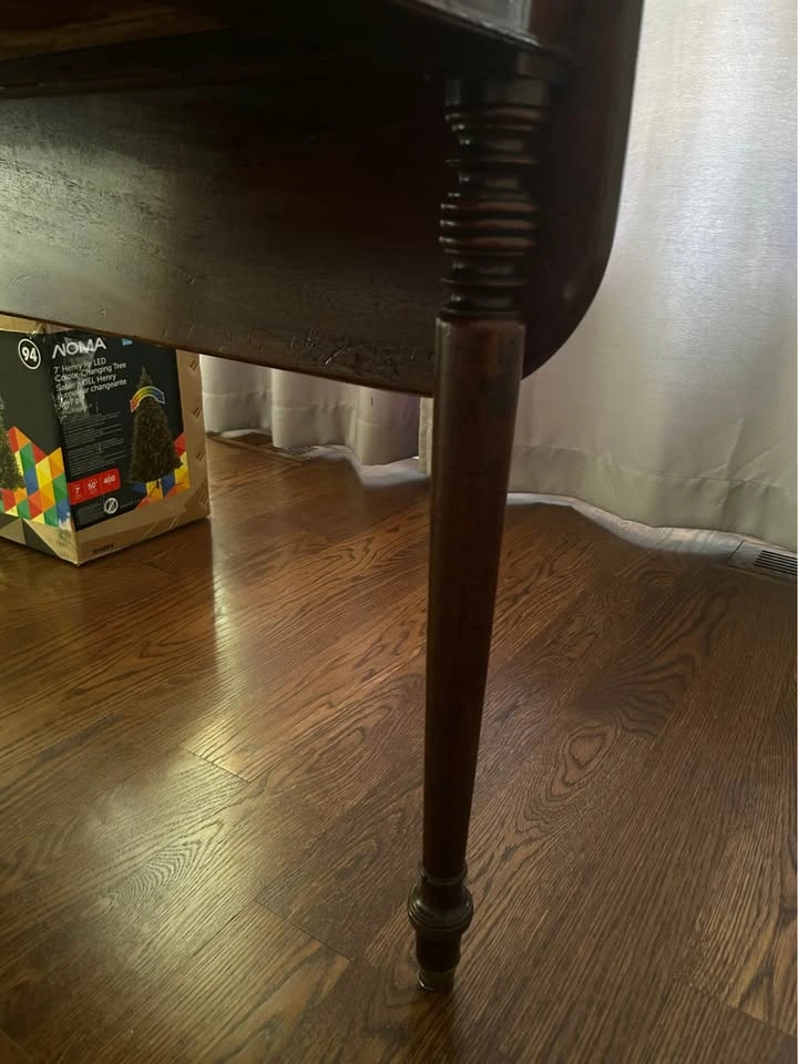 Vintage Wood Drop Leaf Table - photo 4