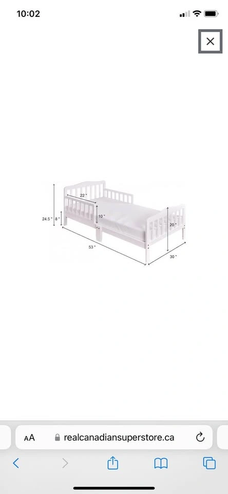 Concord Toddler Bed white - photo 2