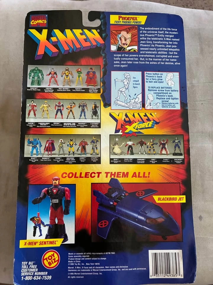 Vintage 1995 Toy Biz Marvel X-Men Phoenix Action Figure - photo 2