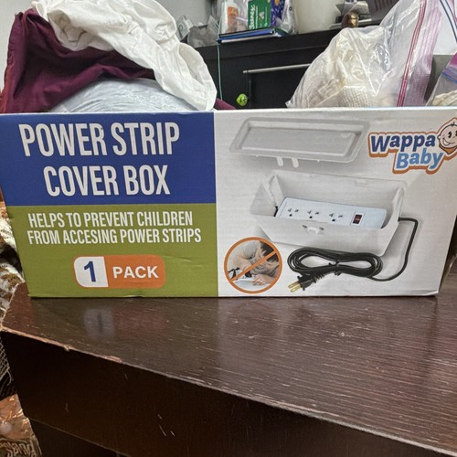 wappa Baby Power Strip Cover Box Child Safety Cover, White