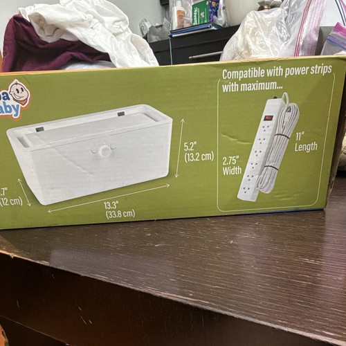 wappa Baby Power Strip Cover Box Child Safety Cover, White - photo 3