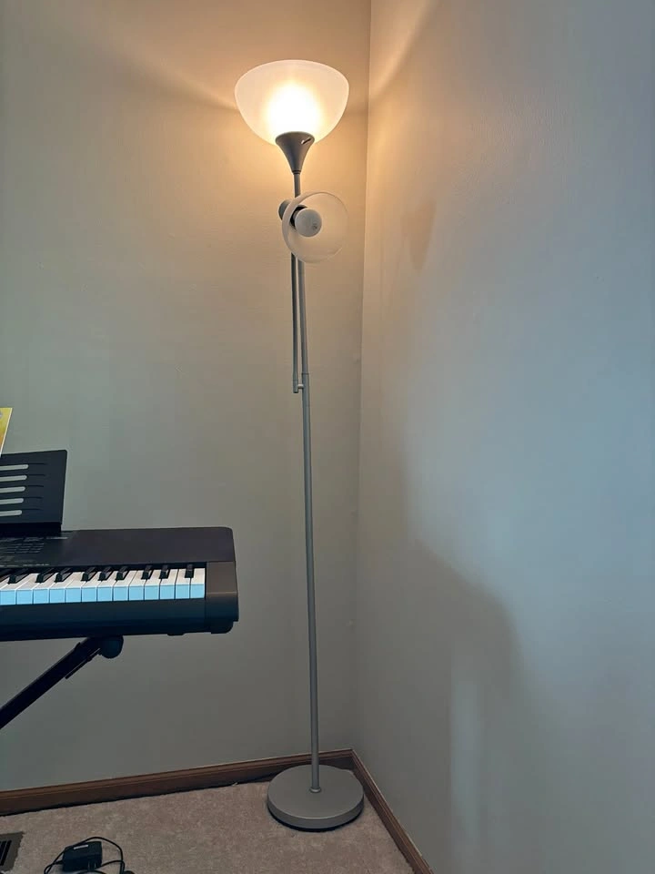 Silver Stand Up Lamp