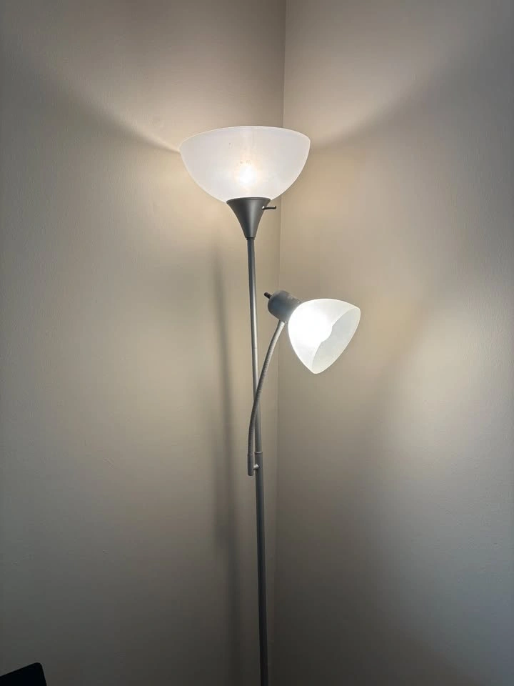 Silver Stand Up Lamp - photo 2