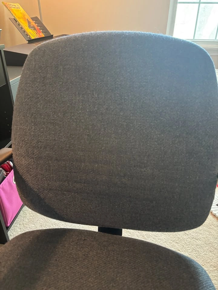 Gray, fabric desk chair - photo 2