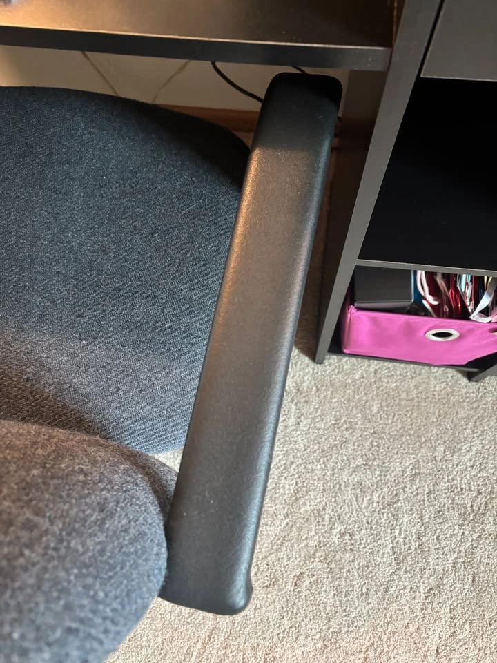 Gray, fabric desk chair - photo 5
