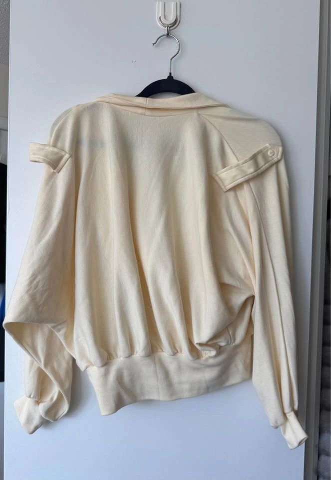 butter yellow cinched trench top - photo 3