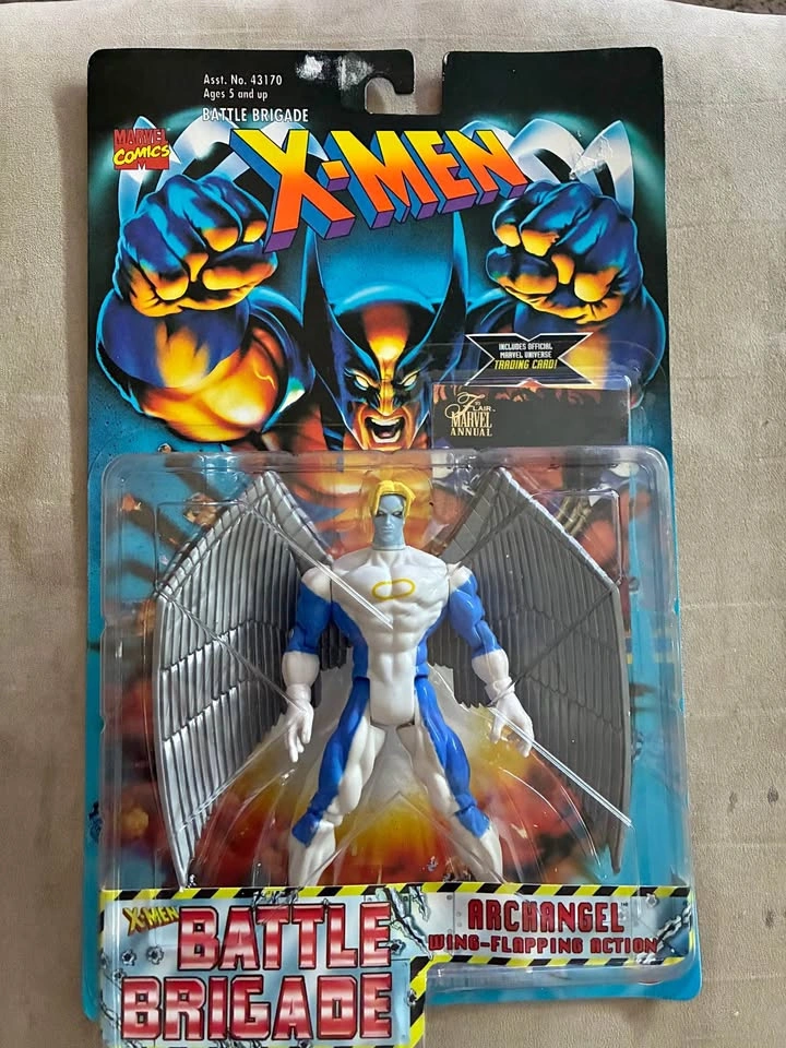 Vintage Archangel action figure from the X-Men: Battle Brigade s