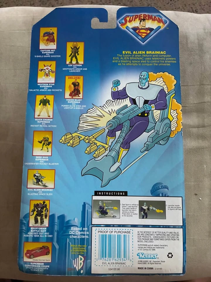 Vintage Evil Alien Brainiac based on Superman: The Animated Seri - photo 2