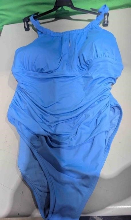 Lauren Ralph Lauren Plus Size Beach Club High Neck Swimsuit NWT - photo 2