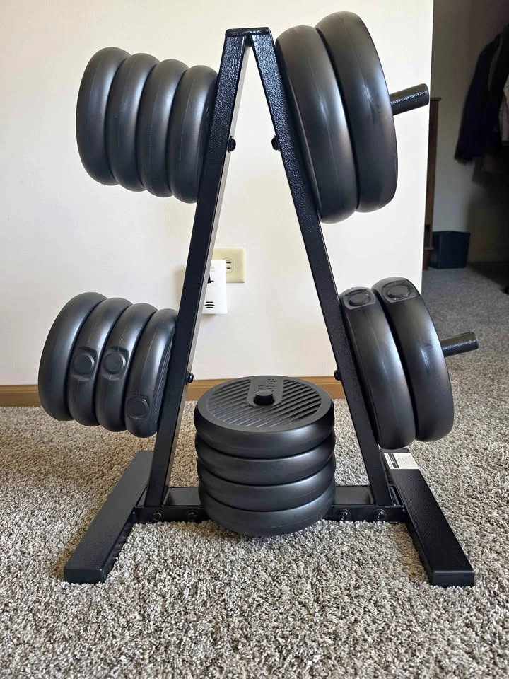 Adjustable dumbell set