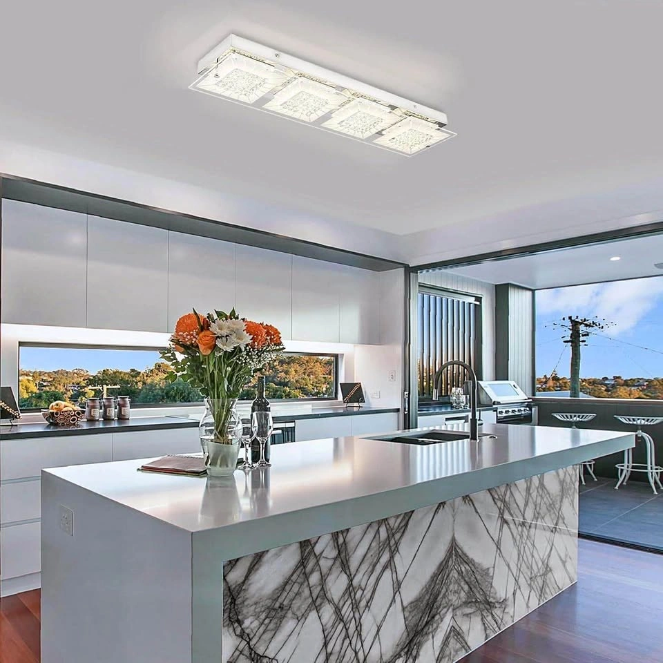 Luxury 2FT Crystal LED Ceiling Light | 2640 Lumens | 4000K