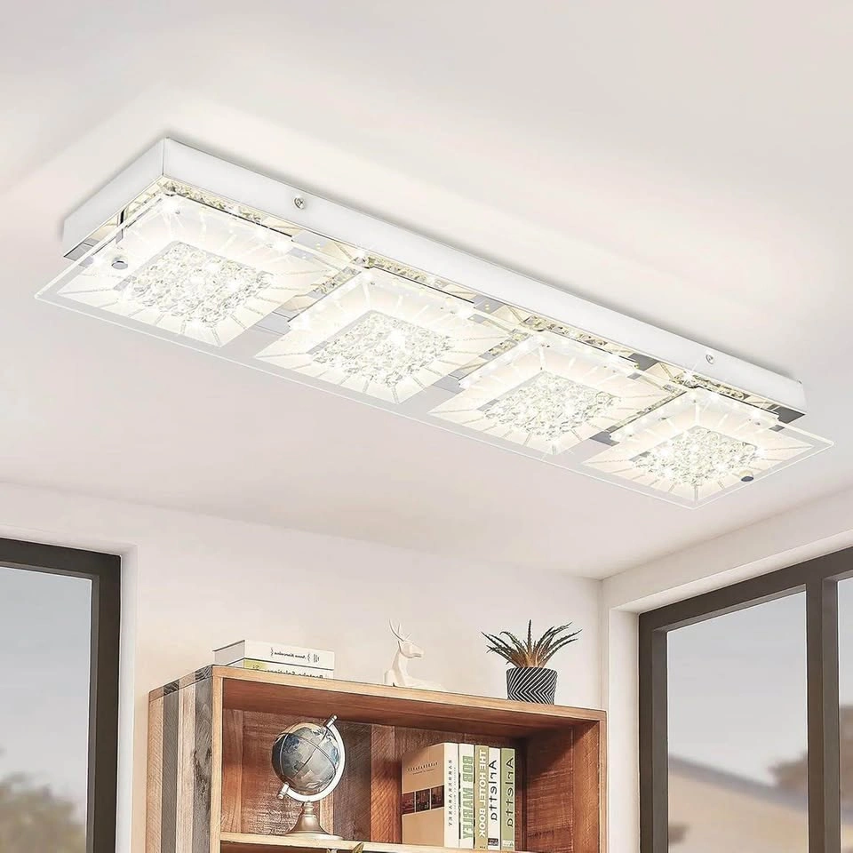 Luxury 2FT Crystal LED Ceiling Light | 2640 Lumens | 4000K - photo 2