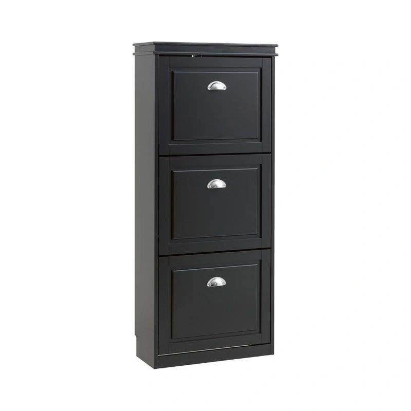 Shoe Storage Cabinet Organizer Narrow Shoe Cabinet with 3 Flip D - photo 4
