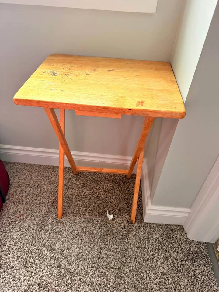 Vintage Solid Wood Folding Plant Stand