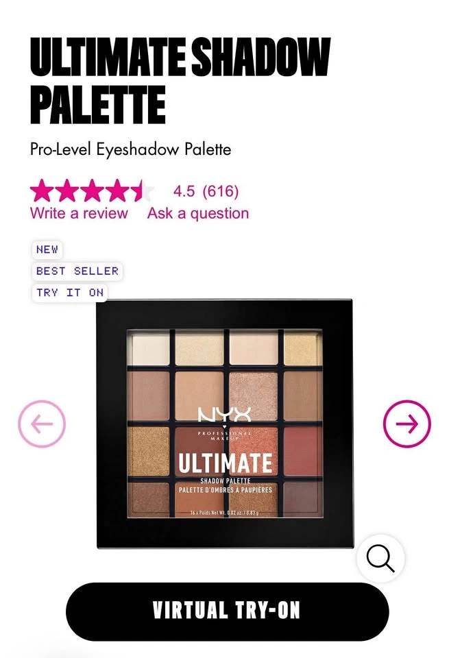 NYX Professional Makeup Eye Shadow Palette