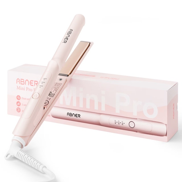ABNER Mini Flat Iron 0.7 Inch Ceramic Hair Straightener BNIB