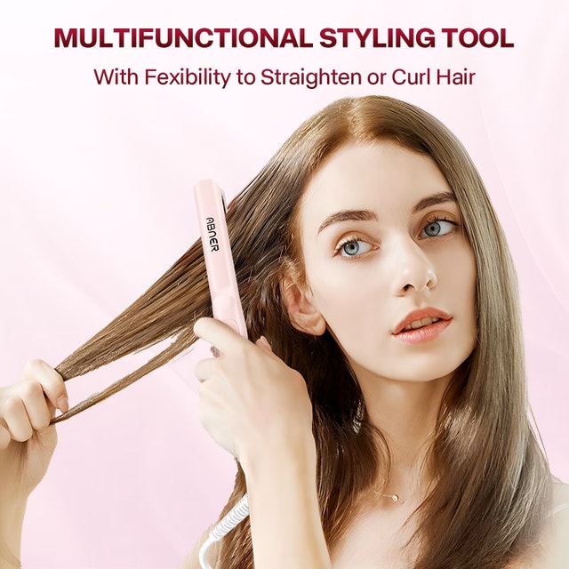 ABNER Mini Flat Iron 0.7 Inch Ceramic Hair Straightener BNIB - photo 5