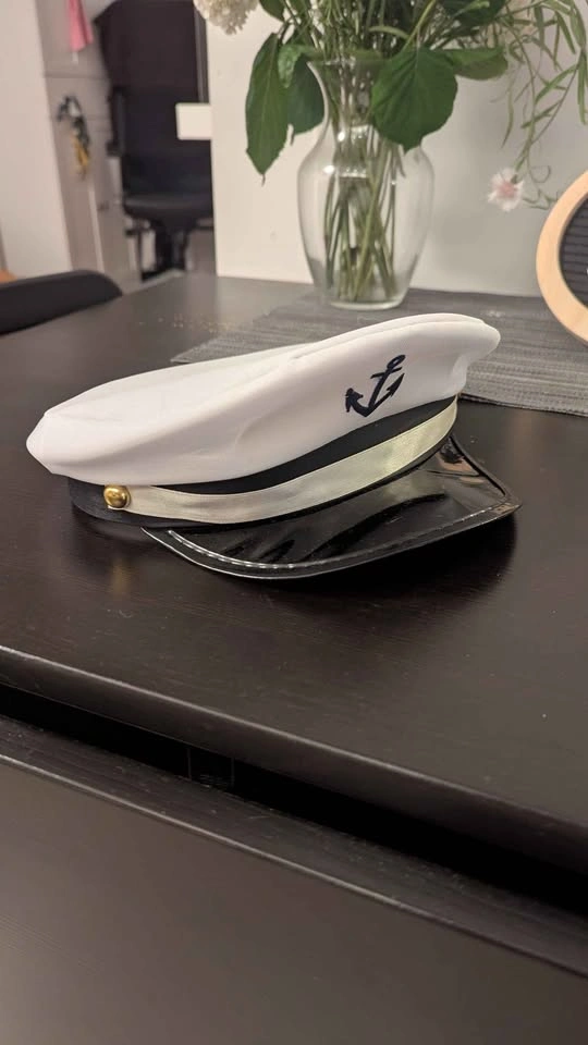 White Captain Hat - photo 2