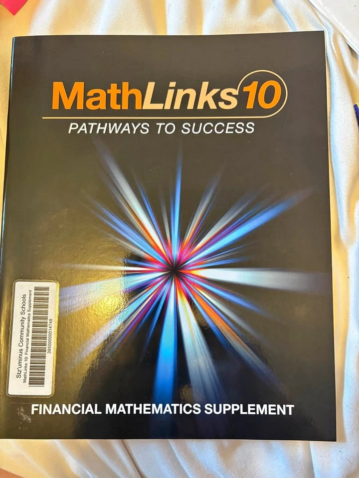 MathLinks 10: Chapter 1 / Financial Math Chapter