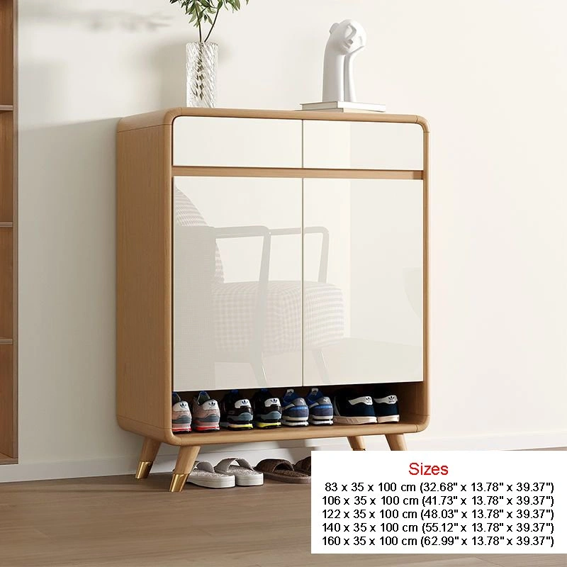 Nordic Wooden Entry Shoe Storage Cabinet - photo 2