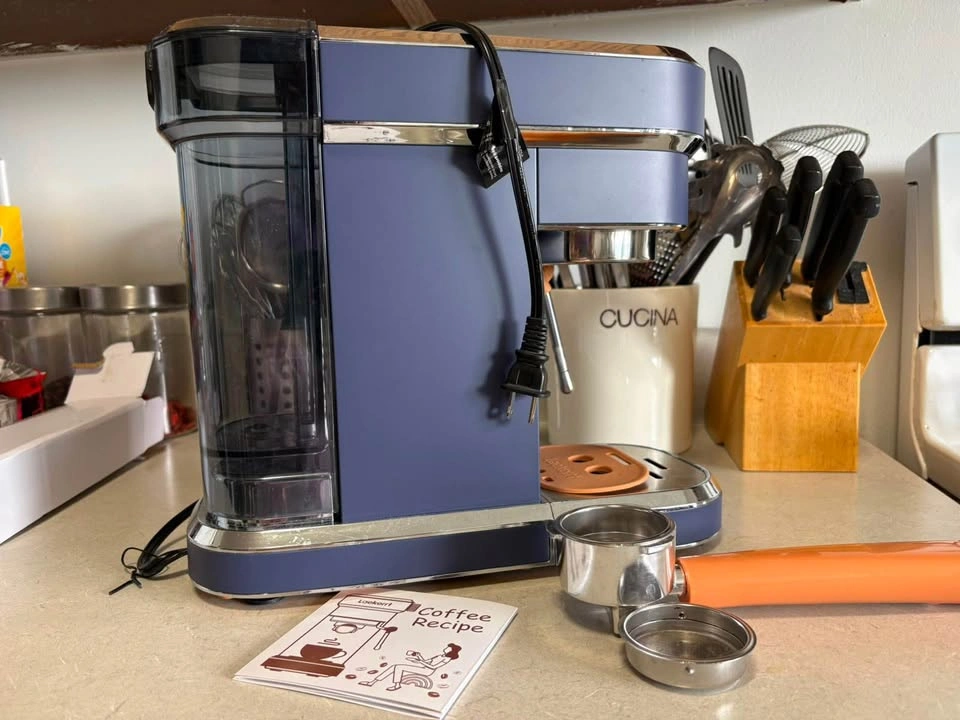 Laekerrt Blue Orange Espresso Machine Coffee Maker - photo 3
