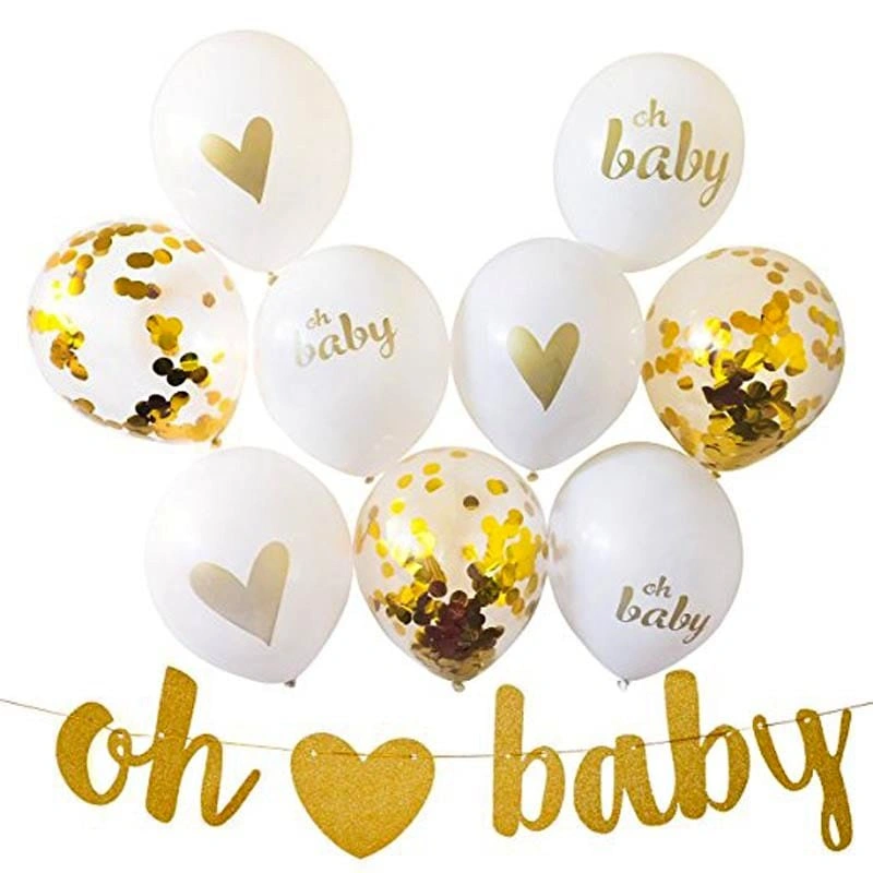 Gold and White Baby Shower Decor / REQUIRES ASSEMBLY
