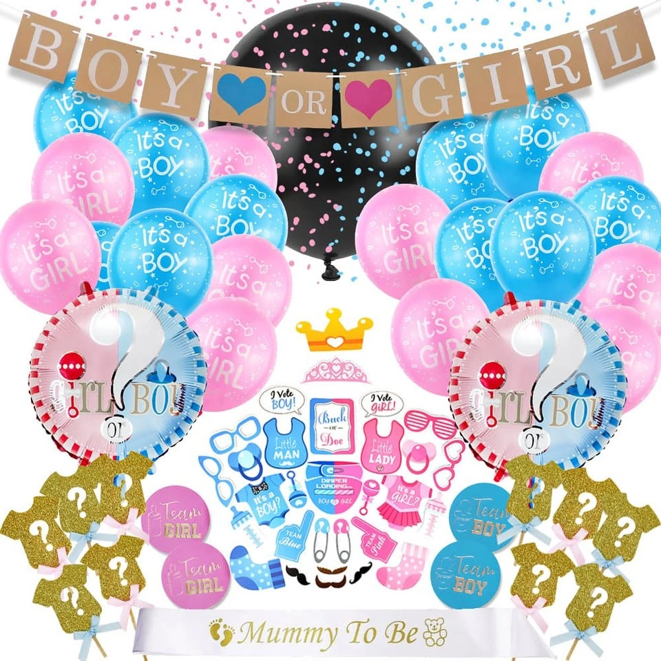 GENDER REVEAL Baby Shower Set / REQUIRES ASSEMBLY