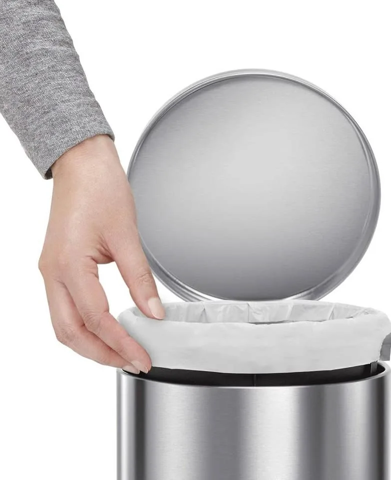 simplehuman Trash Can - Brushed Stainless Steel image indicator(5)
