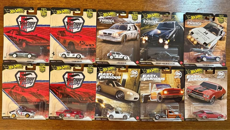 Hot Wheels Premium Car Culture Vintage Racing and More