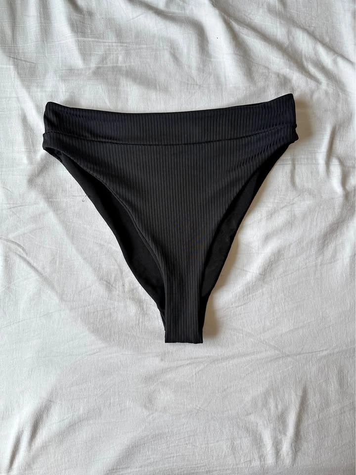 Black High Waisted Bikini Bottoms
