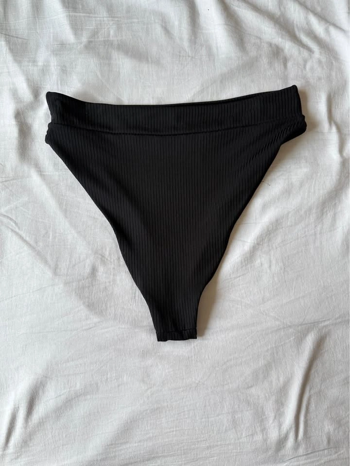 Black High Waisted Bikini Bottoms - photo 2