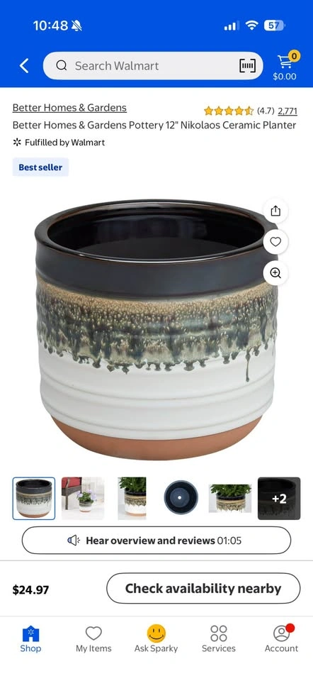 12” Planter (Plant NOT included) - photo 3