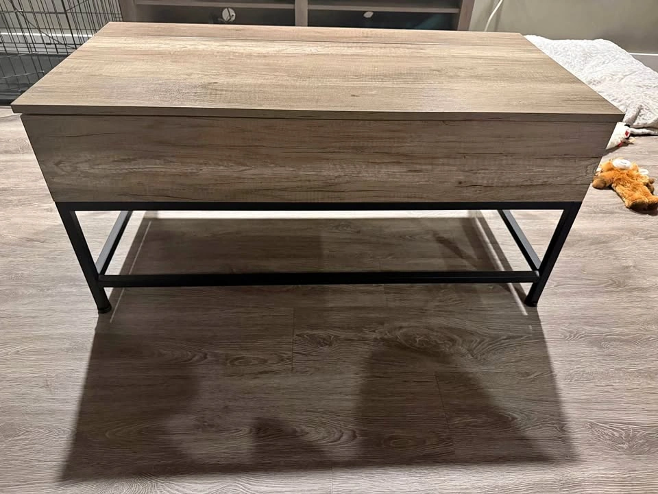 Grey Lift-Top Coffee Table