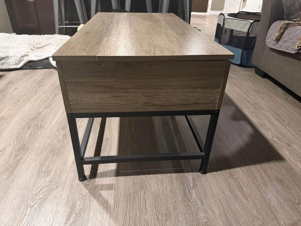 Grey Lift-Top Coffee Table - photo 2