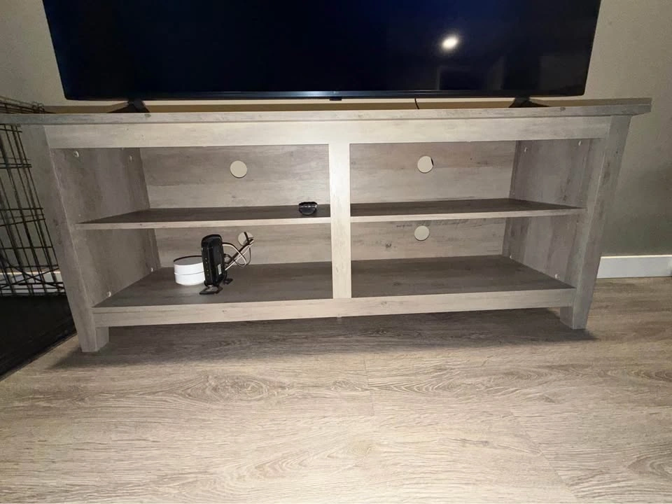Grey TV Stand (holds up to 65” TV) - photo 3