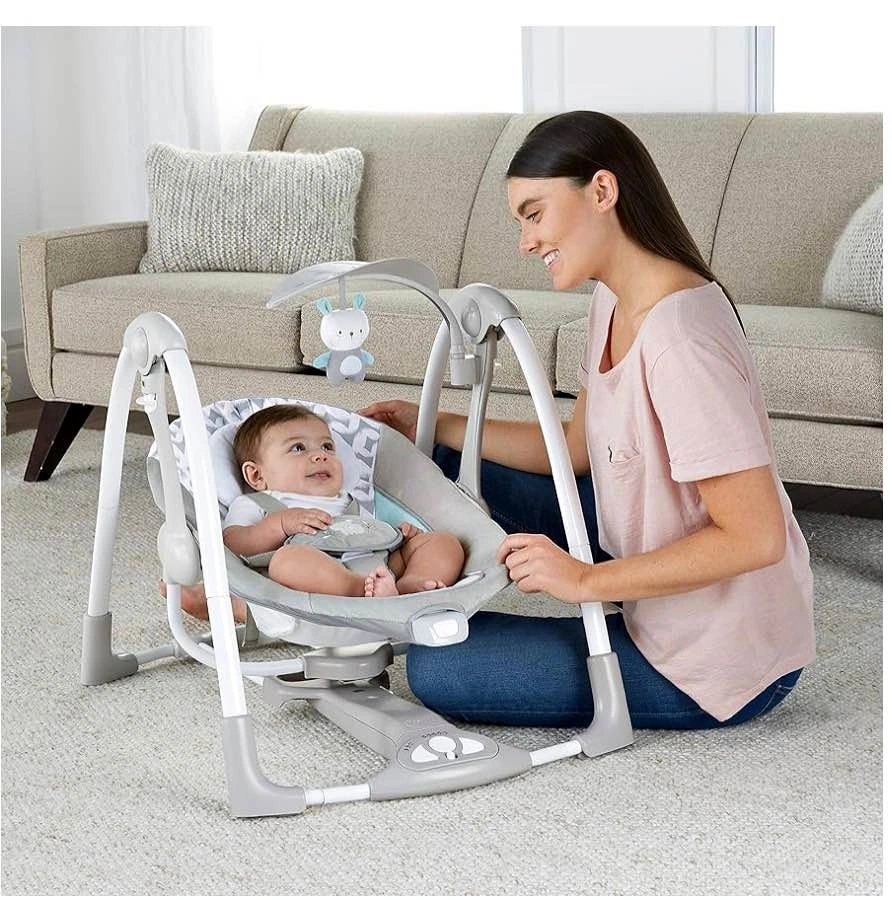 🧸 Ingenuity ConvertMe Swing-2-Seat (Battery-Saving, Portable)