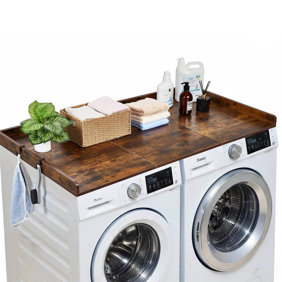 VEVOR Washer & Dryer Countertop 54” Wooden Laundry Top