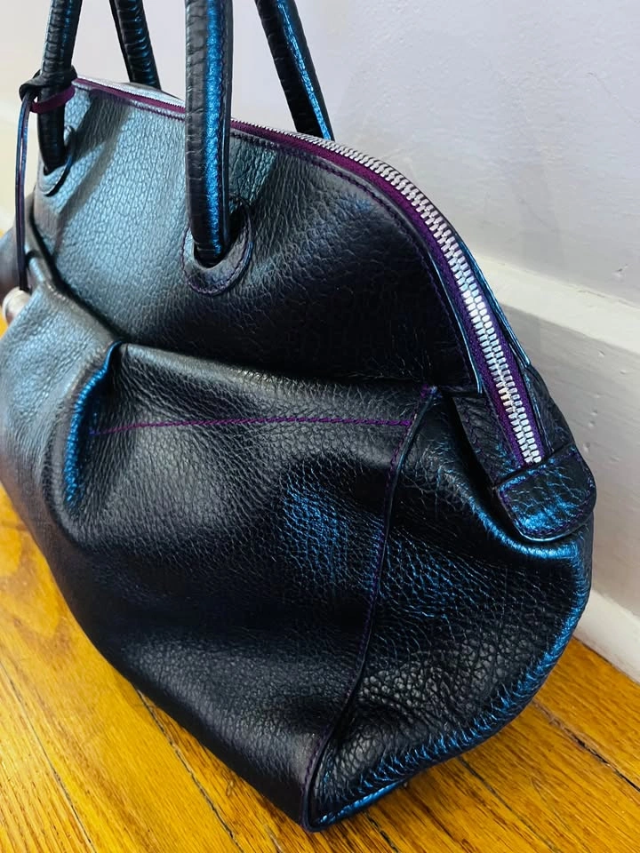 Furla black leather top handle bag - photo 5