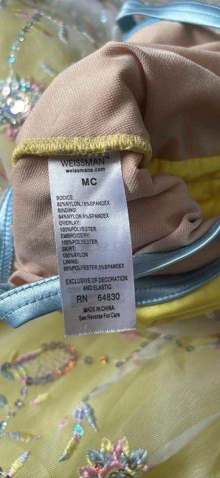 Yellow dance costume - photo 3