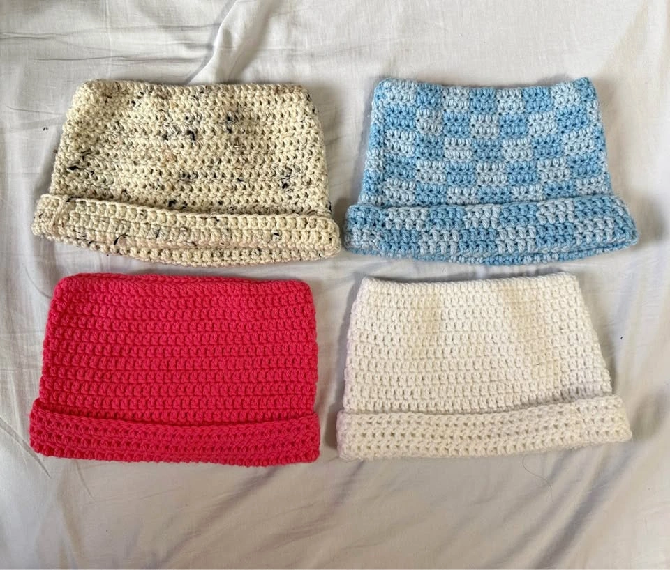 Crochet Square Beanies