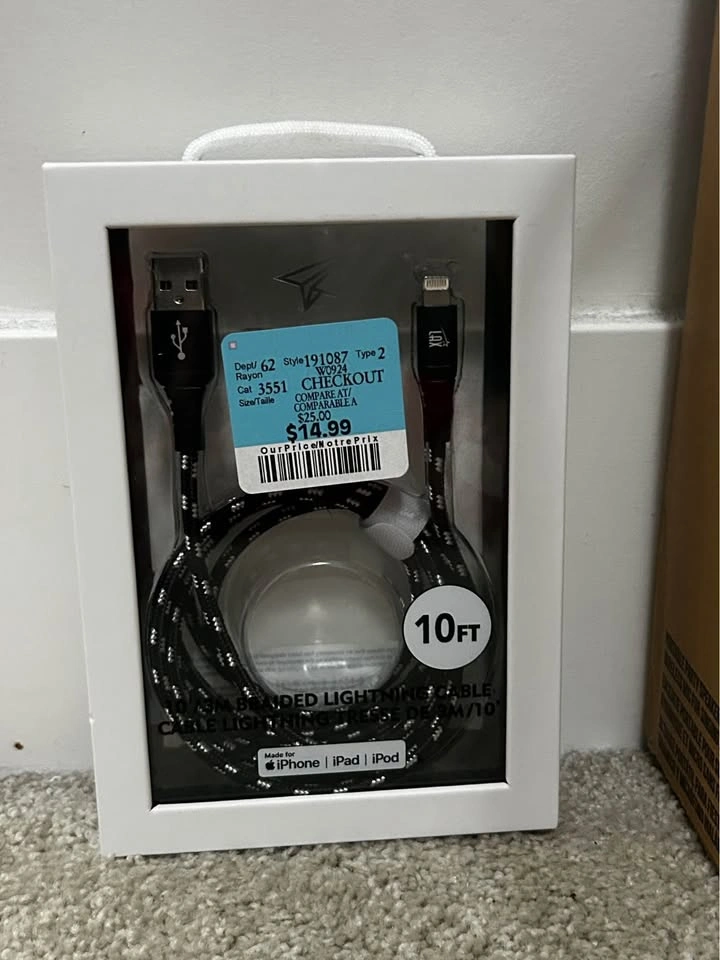 Iphone Charger 10Ft