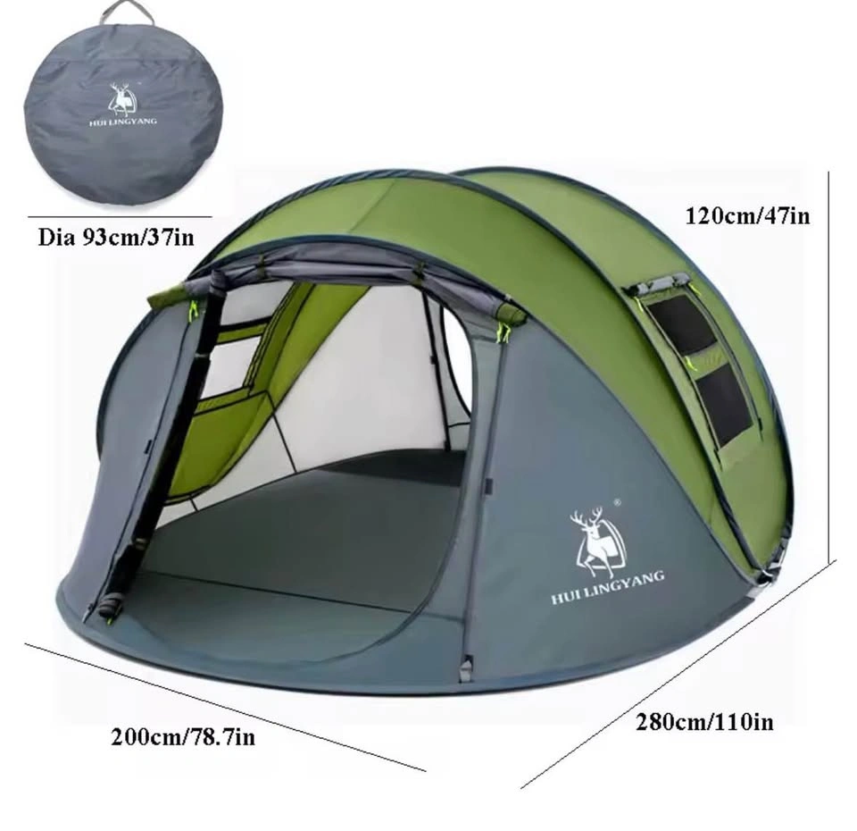 Complete Camping Bundle: 3–4 Person Tent, Mattress, Cooler, Pump - photo 2