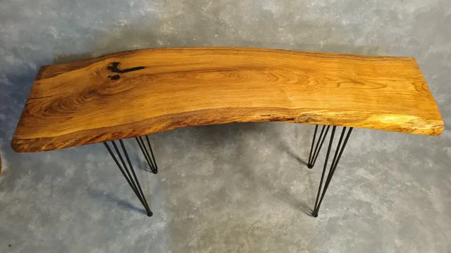 158 Year old Live Edge Red Oak Table thumbnail